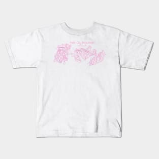 Park City Trail Map Pink Kids T-Shirt